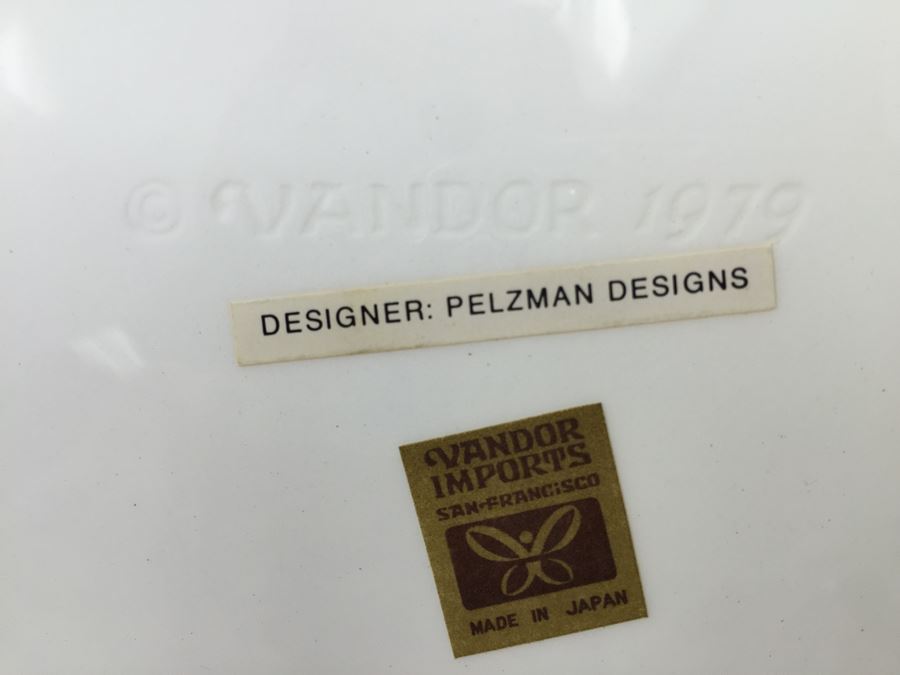 Vintage 1979 Collection Of Winged Plates Designed By Pelzman Designs Vandor Imports Made In Japan [Photo 11]