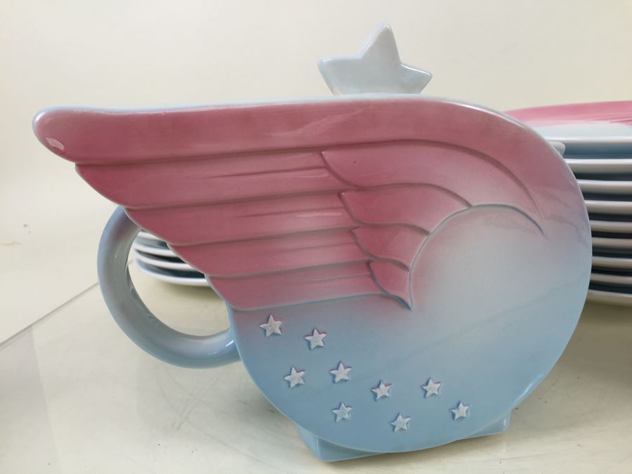 Vintage 1979 Collection Of Winged Plates Designed By Pelzman Designs Vandor Imports Made In Japan [Photo 5]