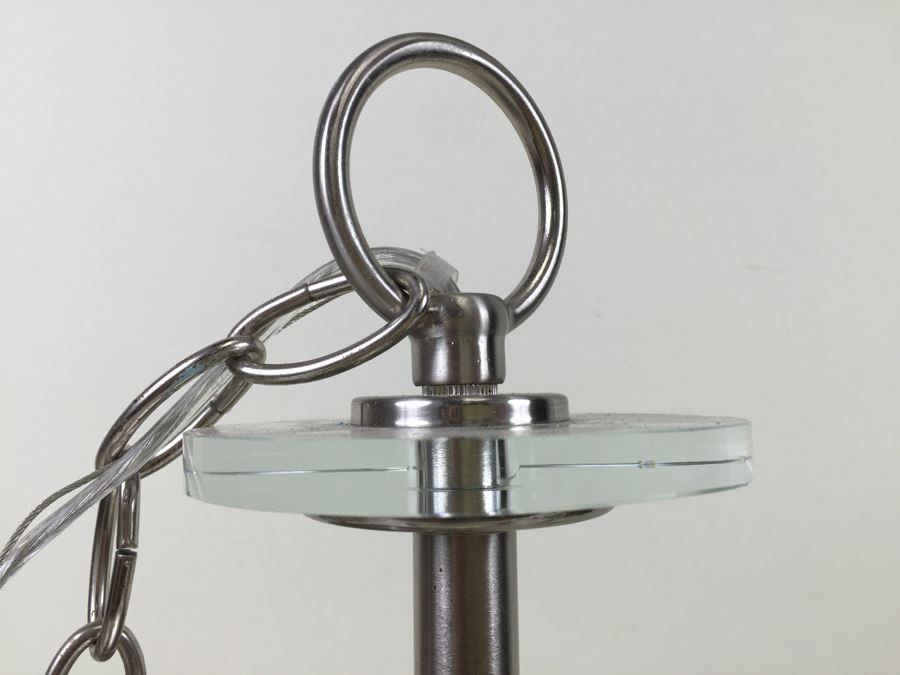 Modern Metal And Lucite Hanging Light Fixture [Photo 8]