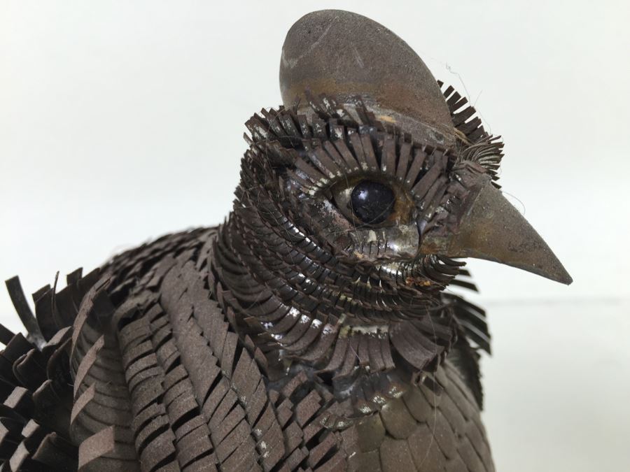 Vintage Brass Metal Bird Sculpture [Photo 7]