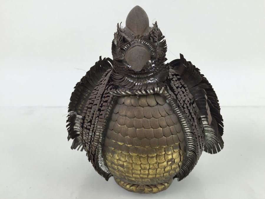 Vintage Brass Metal Bird Sculpture [Photo 3]