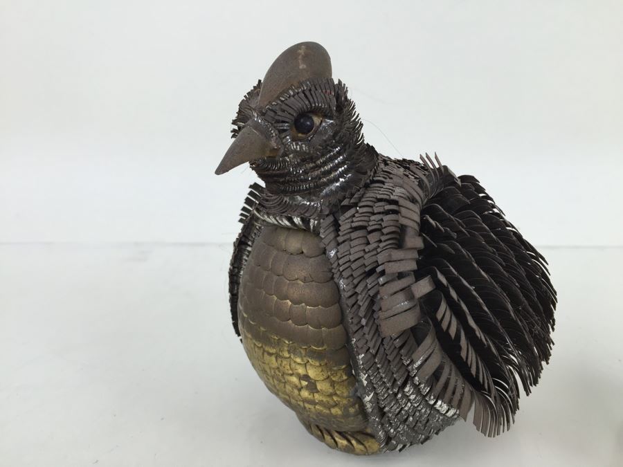 Vintage Brass Metal Bird Sculpture [Photo 4]