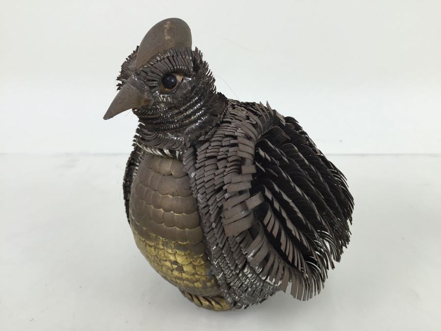 Vintage Brass Metal Bird Sculpture [Photo 5]