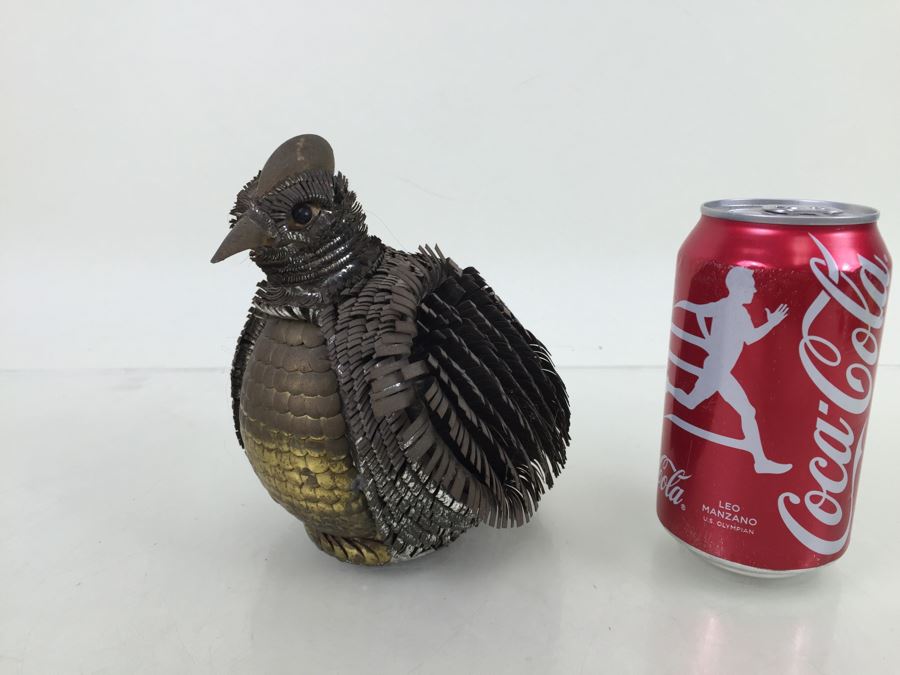 Vintage Brass Metal Bird Sculpture [Photo 1]
