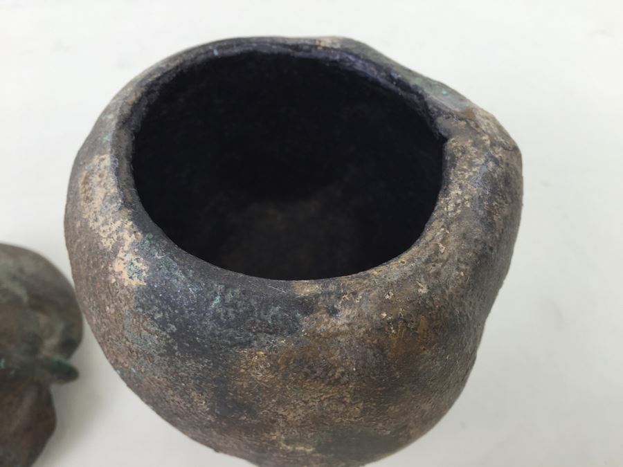 Metal Owl Sculpture Jar With Lid [Photo 8]