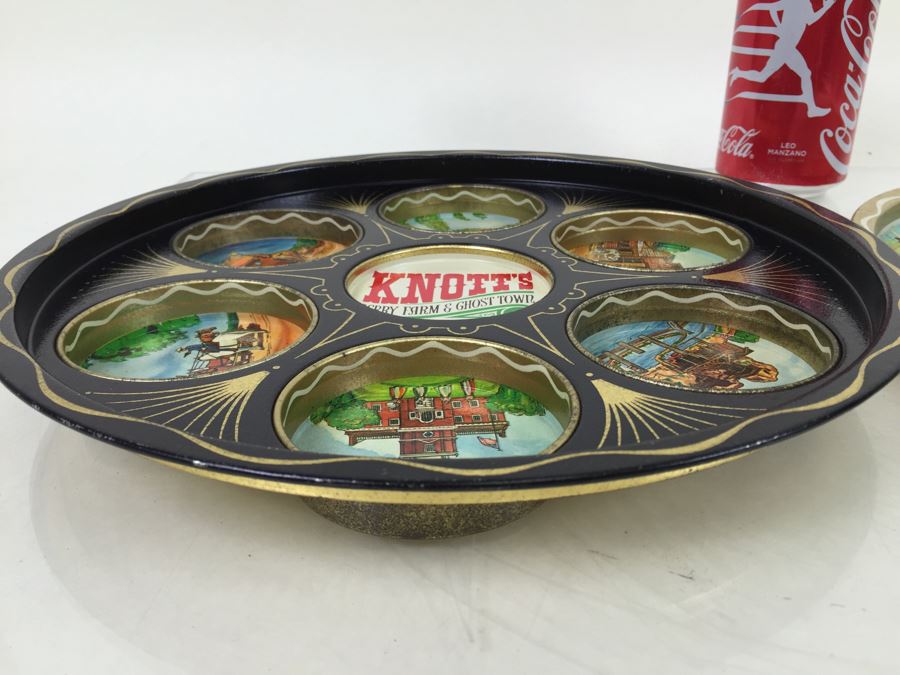 Pair Of Vintage Tourist Trays From L.A. Knott's Berry Farm And Ghost Town + Japanese Village And Deer Park Buena Park, CA [Photo 7]