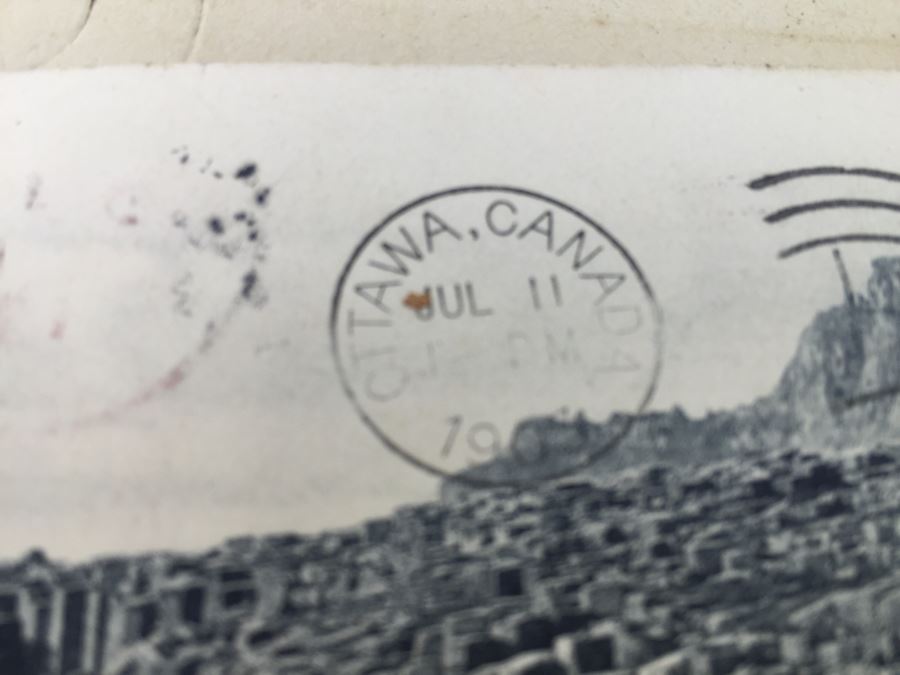 Vintage Art Nouveau Post Card Album Featuring Collection Of Dozens Of Stamped Post Cards Mainly From Ireland 1903-1906 [Photo 8]