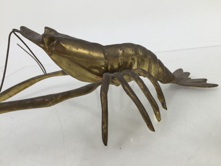 Brass Lobster And Frog Sculptures [Photo 2]