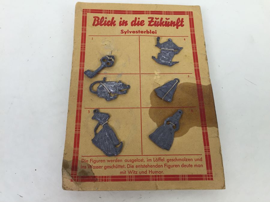 German Metal Figurines On Original Card [Photo 1]