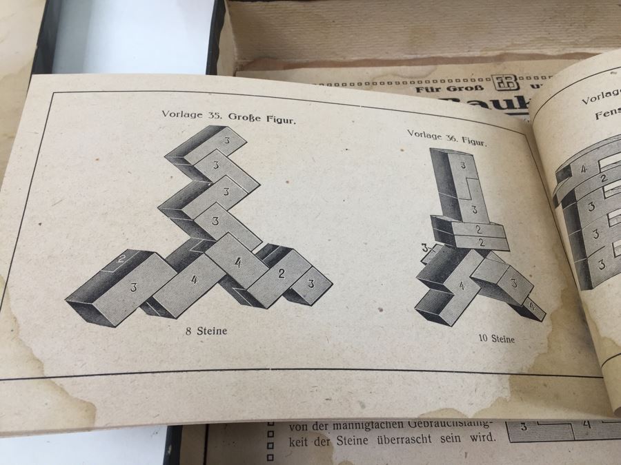 Vintage Ernst-Baukasten German Building Blocks Set With Box And Instruction Books [Photo 11]