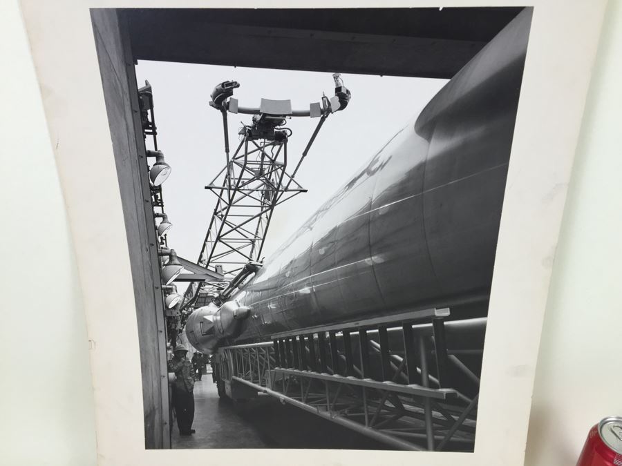 Vintage B&W Photograph Of Cold War Era ICBM Missile [Photo 4]