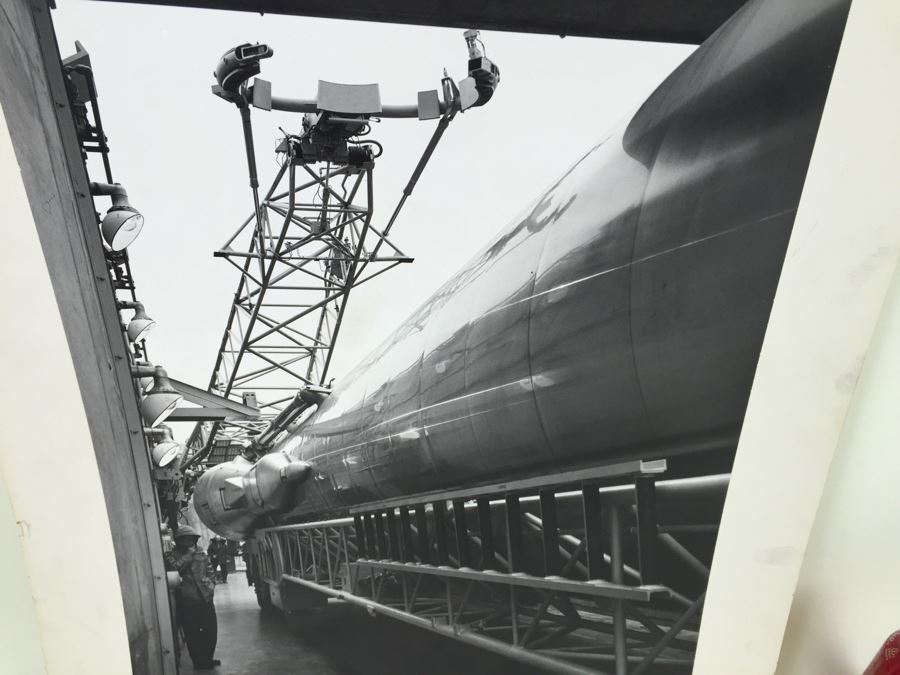 Vintage B&W Photograph Of Cold War Era ICBM Missile [Photo 7]
