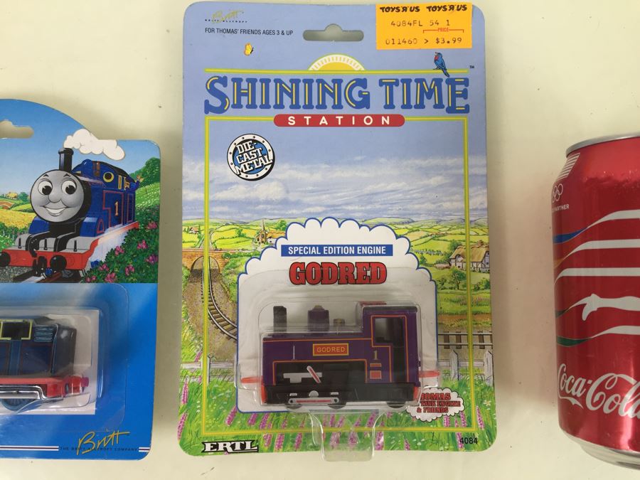 Pair Of ERTL Thomas The Tank Engine & Friends Toys On Original Cards 1995 & 1998 [Photo 3]