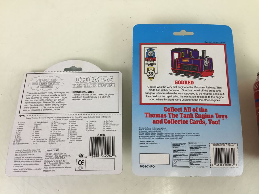 Pair Of ERTL Thomas The Tank Engine & Friends Toys On Original Cards 1995 & 1998 [Photo 7]