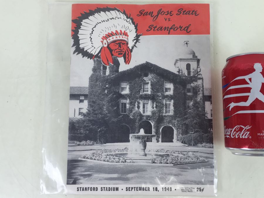 Vintage 1948 Football Program San Jose State Vs. Stanford Stanford Stadium [Photo 1]