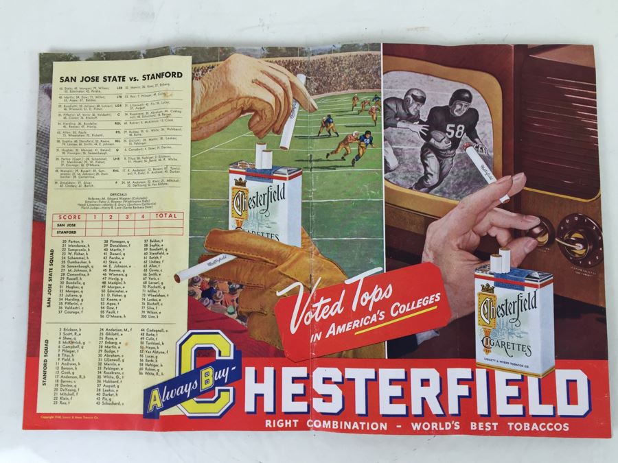 Vintage 1948 Football Program San Jose State Vs. Stanford Stanford Stadium [Photo 3]