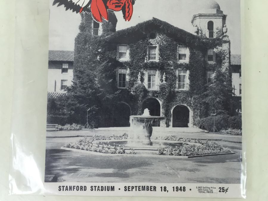 Vintage 1948 Football Program San Jose State Vs. Stanford Stanford Stadium [Photo 6]