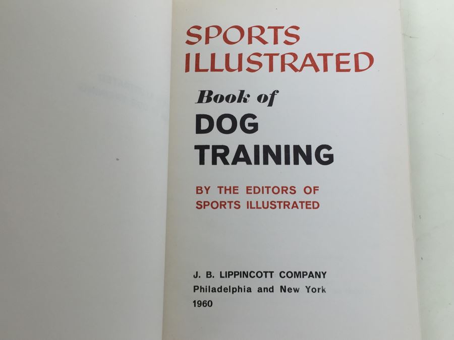 Vintage 1960 Sports Illustrated Book Of Dog Training First Edition Book With Dust Jacket [Photo 6]