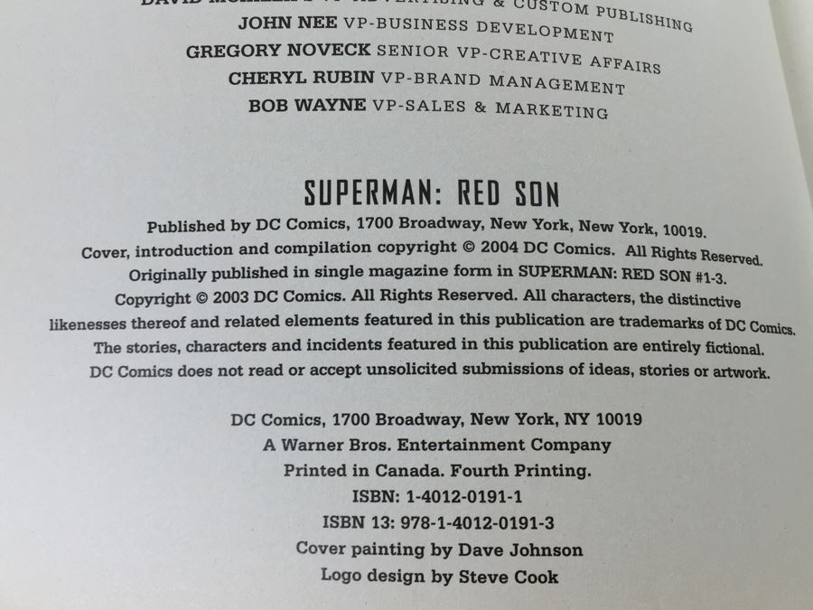 Graphic Novels Spider-Man Vs. Venom Marvel And Superman: Red Son DC Comics [Photo 9]