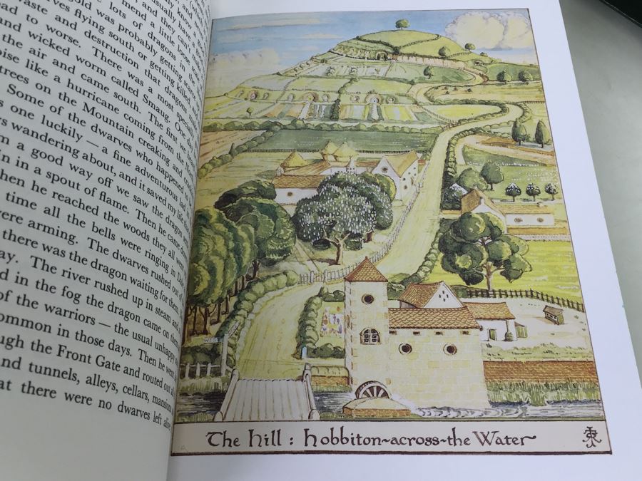The Hobbit By J.R.R. Tolkien Houghton Mifflin Company Hardcover Collector's Edition Book With Box [Photo 3]