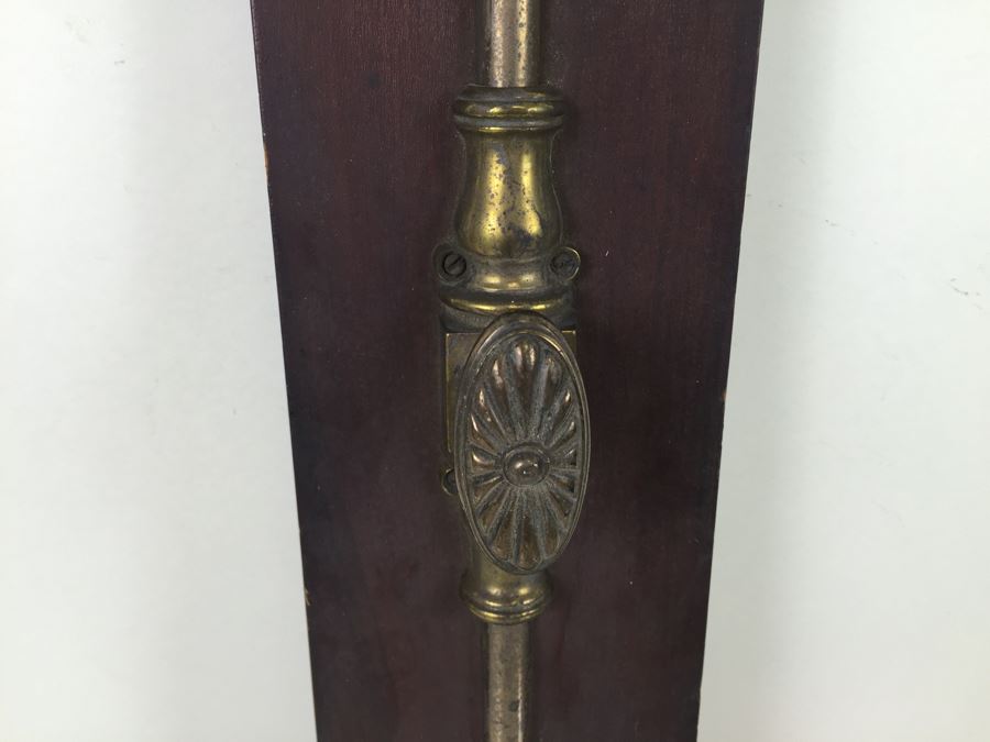 Vintage Brass Hardware Mounted On Board Wall Decor [Photo 7]