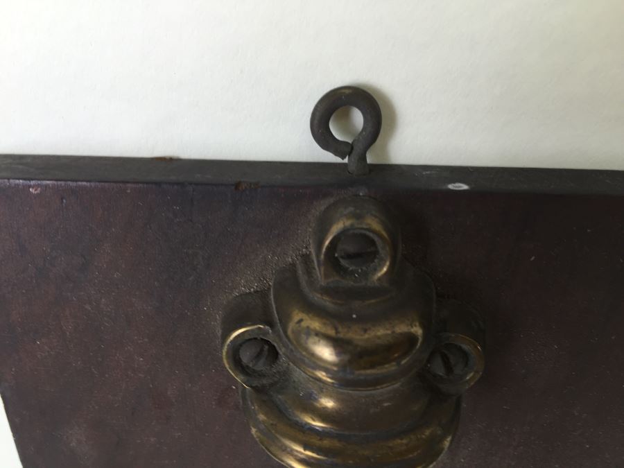 Vintage Brass Hardware Mounted On Board Wall Decor [Photo 8]