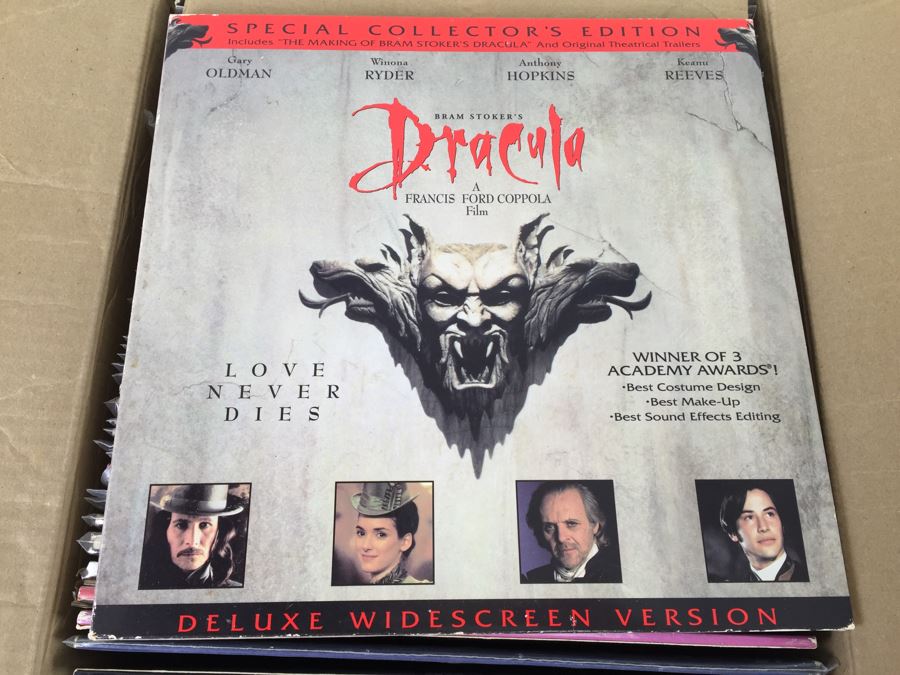 Box Filled With Vintage Laser Discs Videodiscs: Aliens, Ghost, Dirty Dancing Watch Classic Movies In Vintage Fidelity [Photo 10]