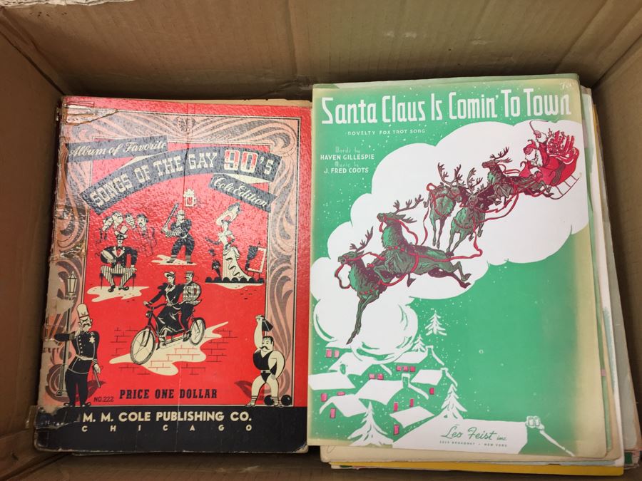Collection Of Various Sheet Music
