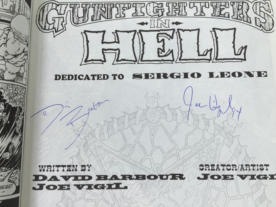Collection Of (5) SIGNED Comic Books Mickey Spillane's Mike Danger, Creepers, Gunfighters In Hell [Photo 3]