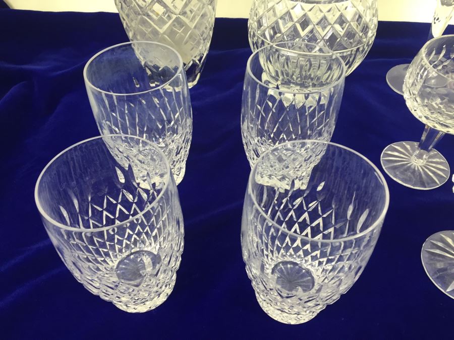 Crystal Glass Lot With Pitcher, Vase, Stemware And Glasses [Photo 5]