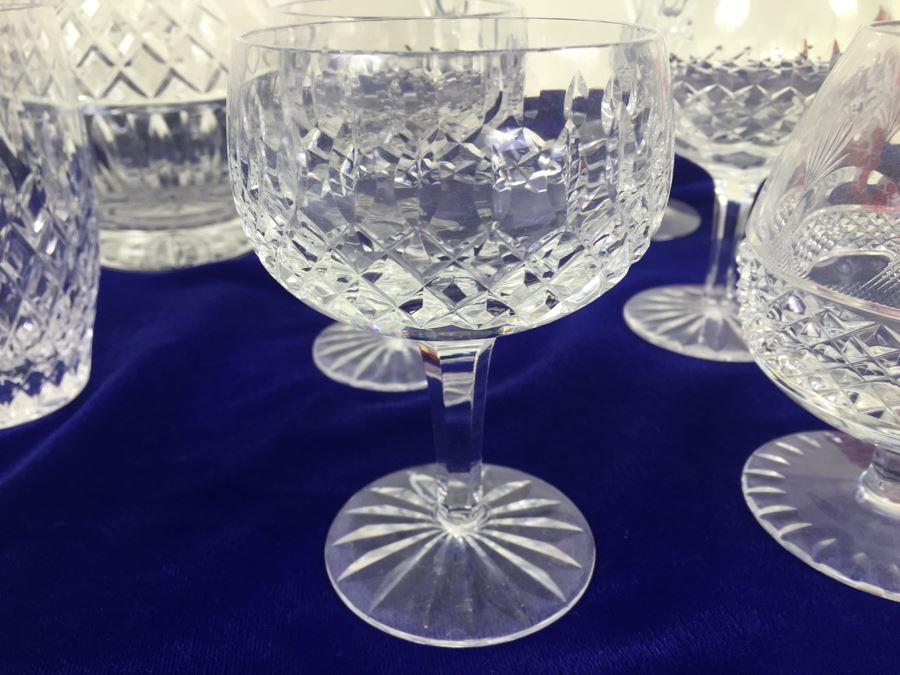 Crystal Glass Lot With Pitcher, Vase, Stemware And Glasses [Photo 11]
