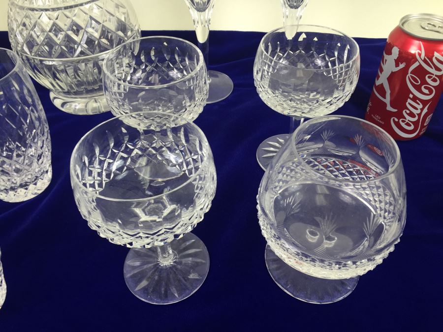 Crystal Glass Lot With Pitcher, Vase, Stemware And Glasses [Photo 6]