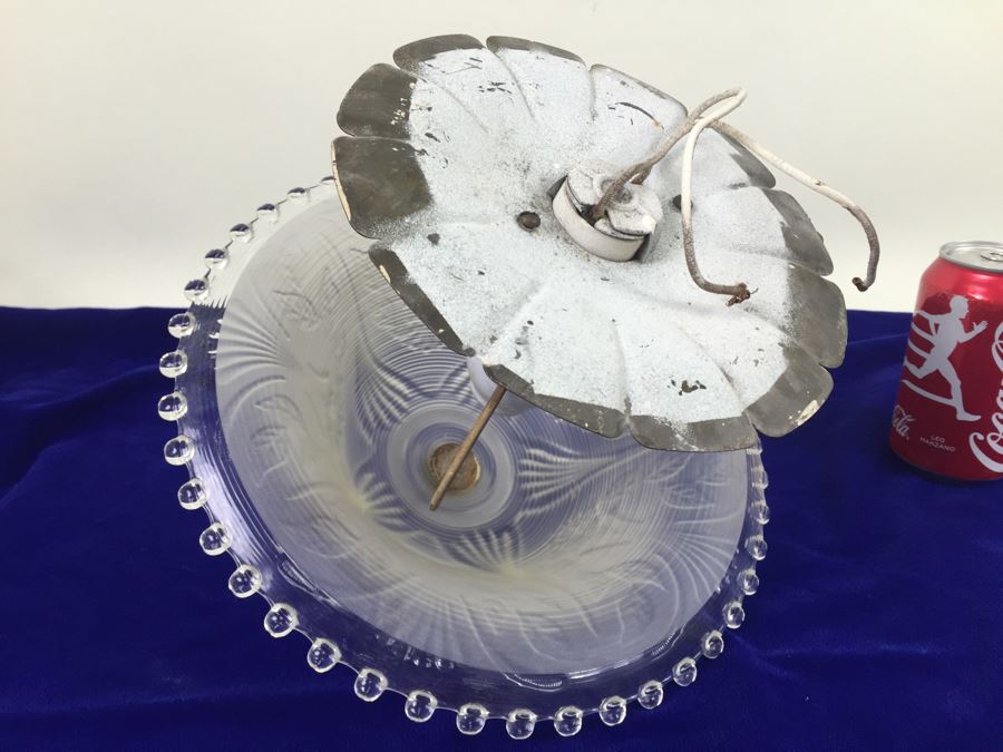 Stunning Vintage Glass Light Fixture [Photo 9]