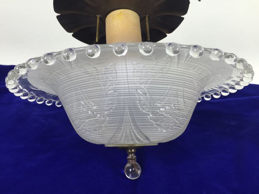 Stunning Vintage Glass Light Fixture [Photo 2]