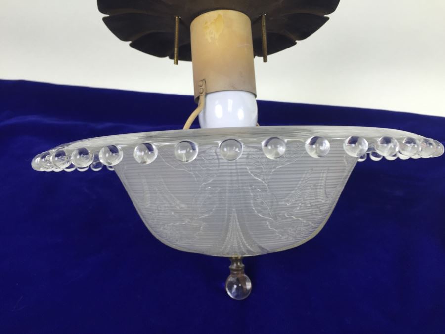 Stunning Vintage Glass Light Fixture [Photo 6]