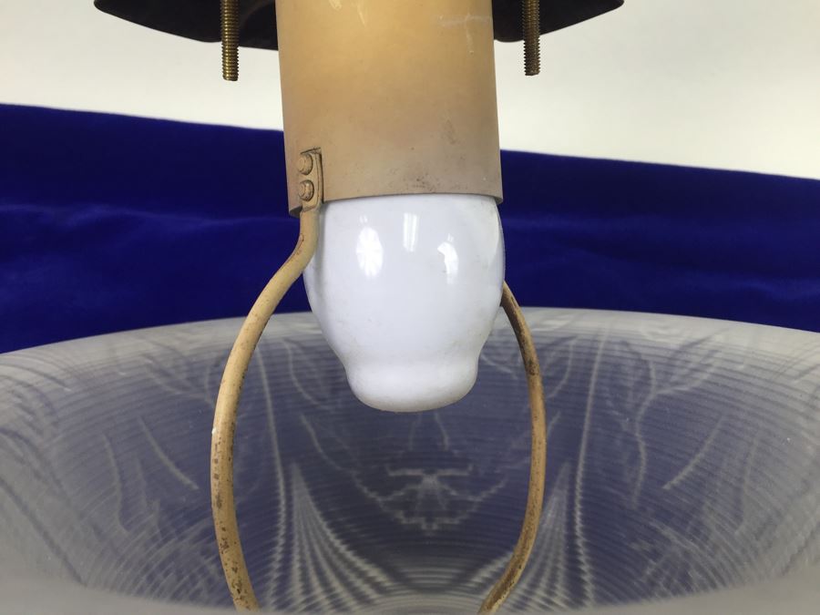 Stunning Vintage Glass Light Fixture [Photo 7]