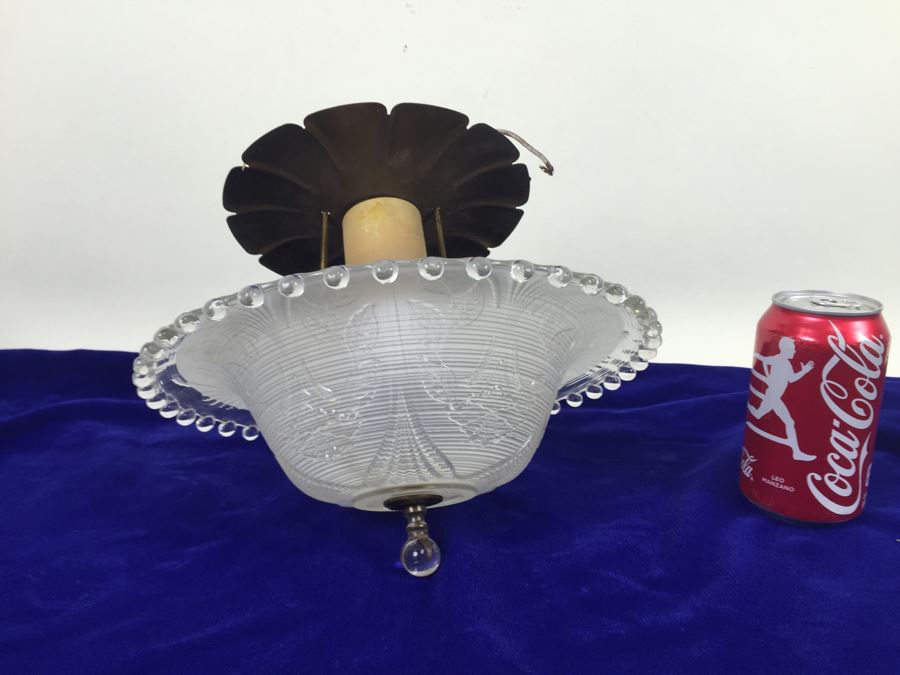 Stunning Vintage Glass Light Fixture [Photo 1]