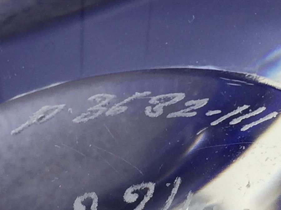 Orrefors Swedish Crystal Etched Vase With Bee And Floral Motif [Photo 12]