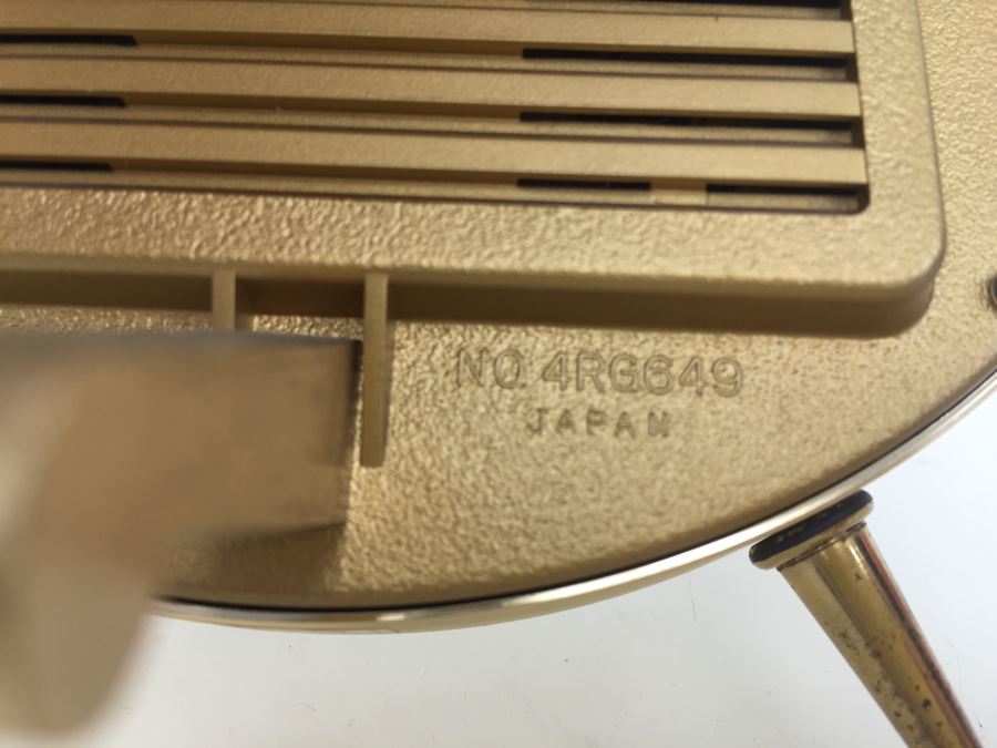 Pair Of Desk Clocks Bulova Weather Clock And Elgin Brass Grandfather Clock [Photo 9]