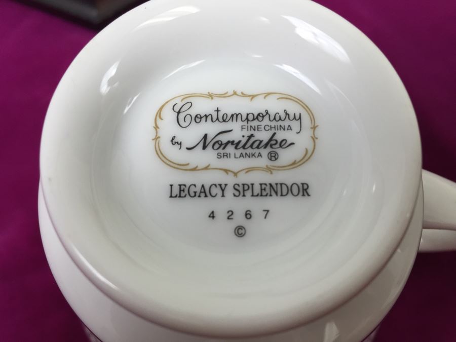 New Set Of Contemporary Fine China By Noritake LEGACY SPLENDOR 4267 With Box [Photo 18]