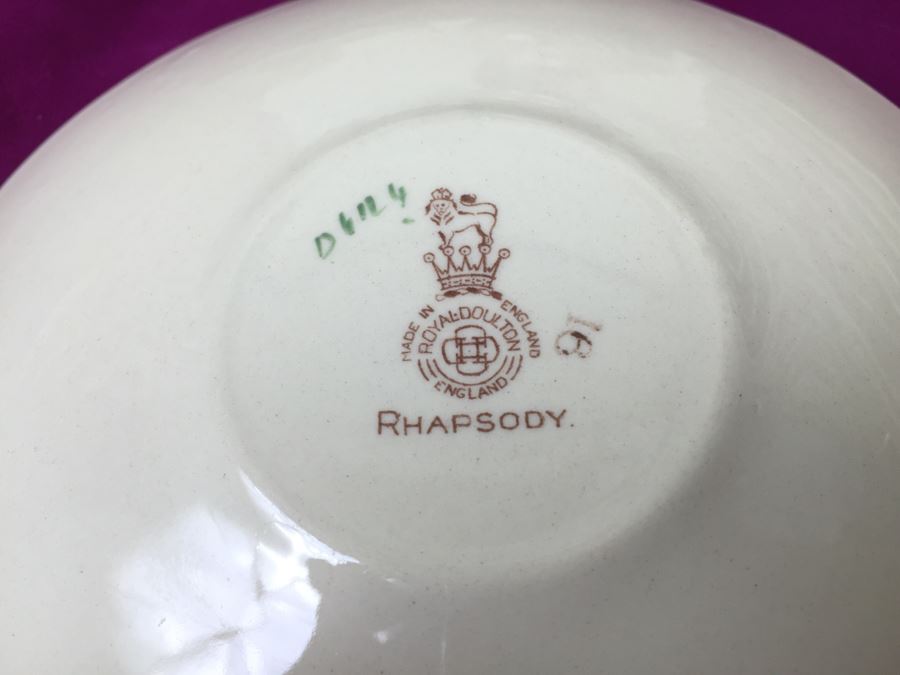 Vintage Royal Doulton Rhapsody China Set Made In England [Photo 27]