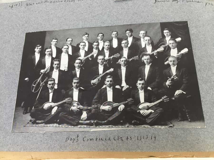 Antique 1894 BATES College Souvenir Scrap Book Filled With Autographs, Photographs And Tickets [Photo 24]