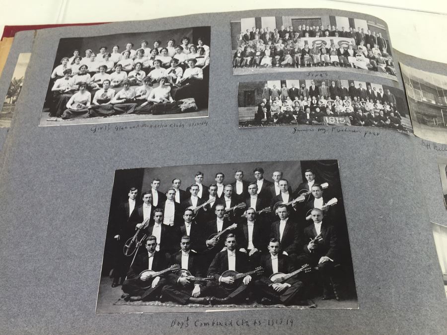 Antique 1894 BATES College Souvenir Scrap Book Filled With Autographs, Photographs And Tickets [Photo 23]