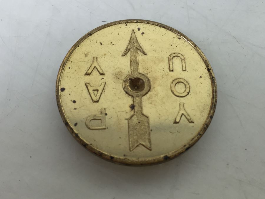 Various Collectibles Including Western Electric 1956 Safety Award Tape Measure And Vintage 'You Pay' Spinning Coin [Photo 10]