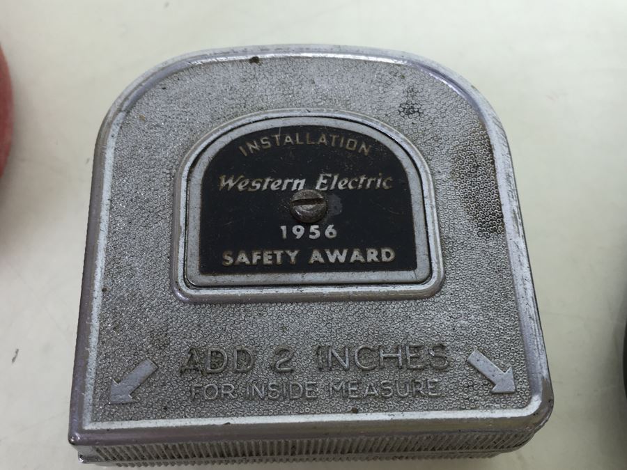 Various Collectibles Including Western Electric 1956 Safety Award Tape Measure And Vintage 'You Pay' Spinning Coin [Photo 6]
