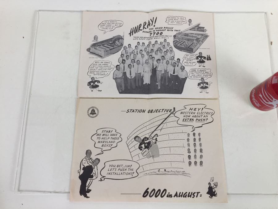 Vintage Bell System Sales Motivational Humor Paper Posters [Photo 1]