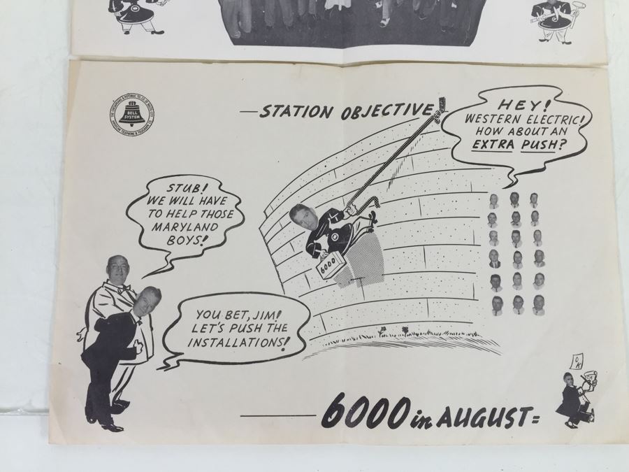 Vintage Bell System Sales Motivational Humor Paper Posters [Photo 3]