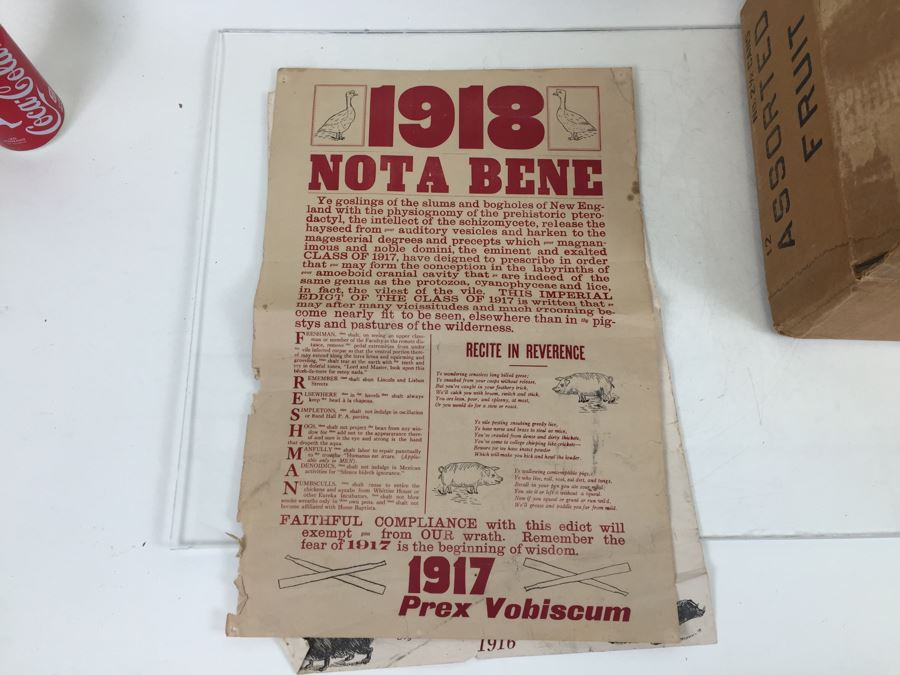 Keepsake Collectible Lot With Old B&W Photographs, War Related Ephemera, Military Ribbon, Bates College Memorabilia [Photo 31]