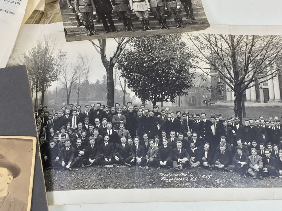 Keepsake Collectible Lot With Old B&W Photographs, War Related Ephemera, Military Ribbon, Bates College Memorabilia [Photo 7]