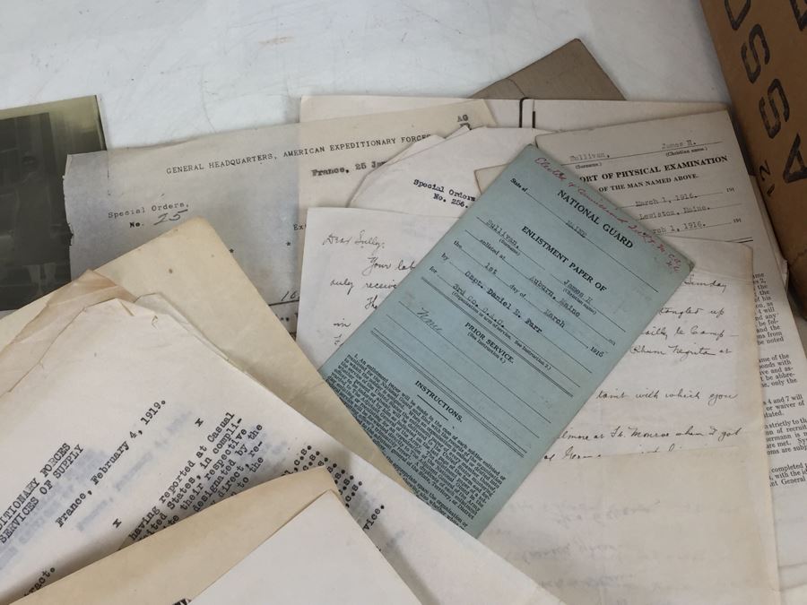 Keepsake Collectible Lot With Old B&W Photographs, War Related Ephemera, Military Ribbon, Bates College Memorabilia [Photo 13]